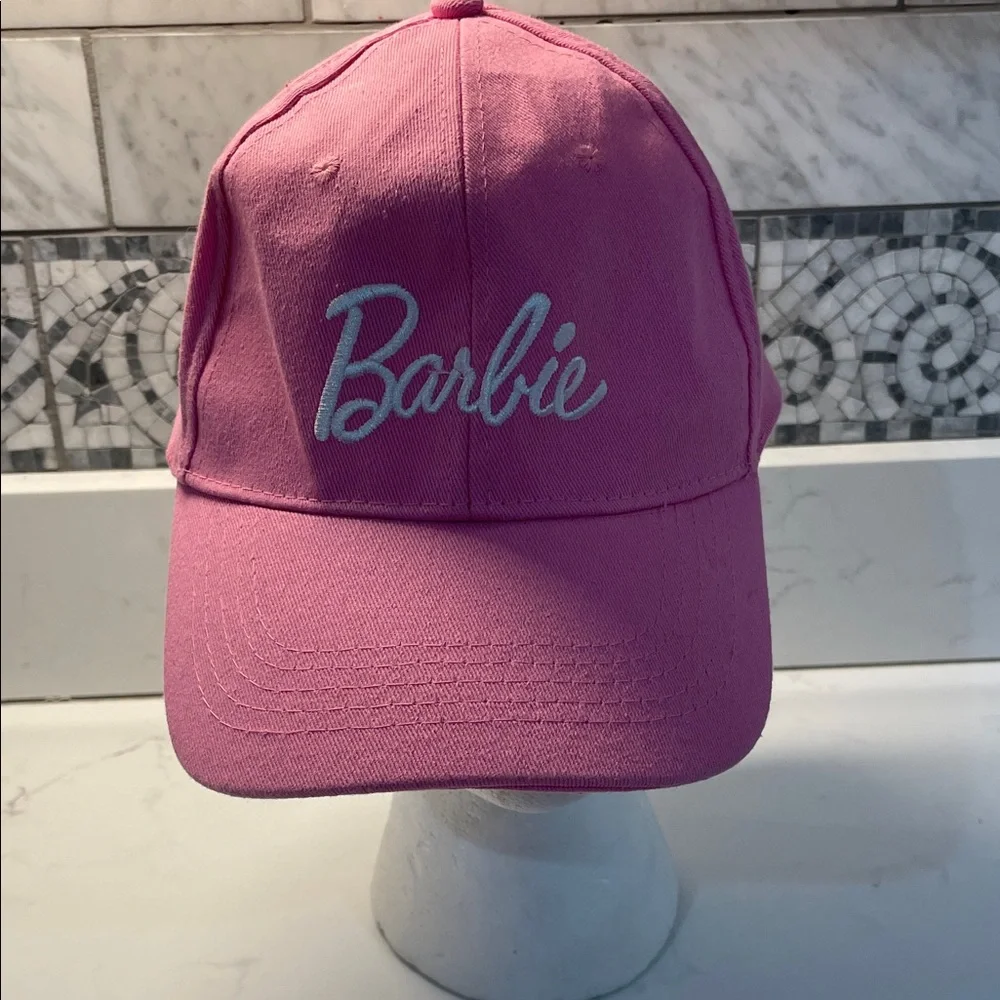 Barbie Pink Embroidered Hat - Picture 1 of 5